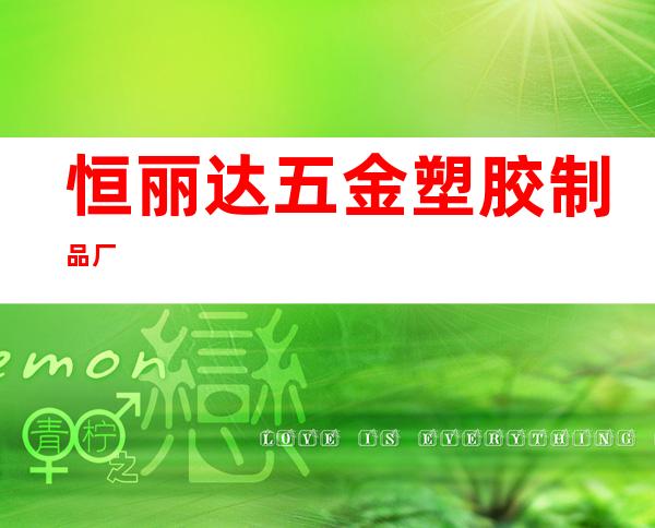恒丽达五金塑胶制品厂