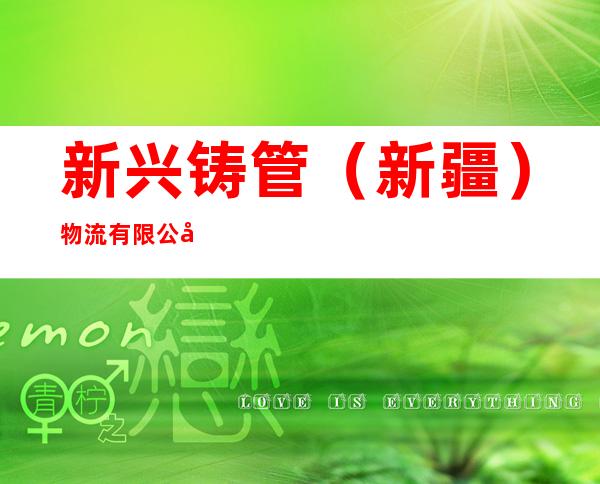 新兴铸管(新疆)物流有限公司