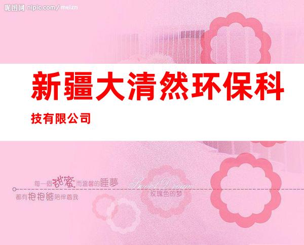新疆大清然环保科技有限公司