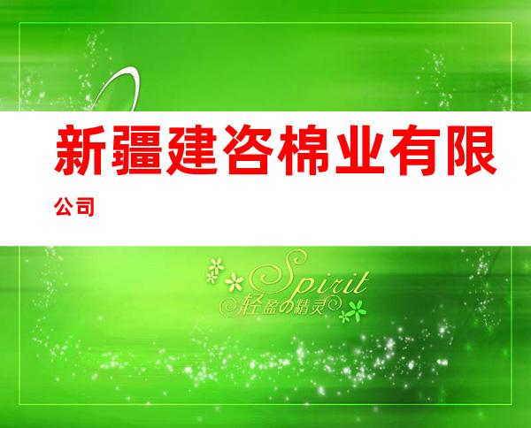 新疆建咨棉业有限公司