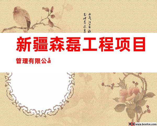新疆森磊工程项目管理有限公司新源县分公司