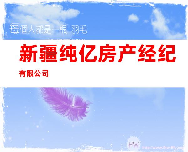 新疆纯亿房产经纪有限公司