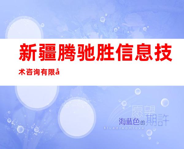 新疆腾驰胜信息技术咨询有限公司