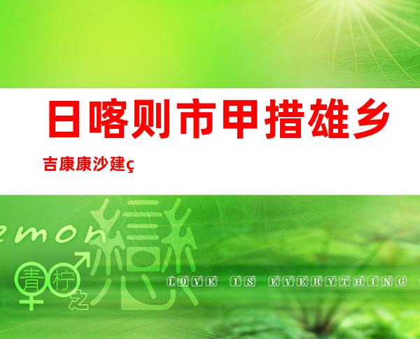 日喀则市甲措雄乡吉康康沙建筑队
