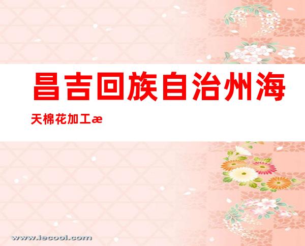 昌吉回族自治州海天棉花加工有限责任公司