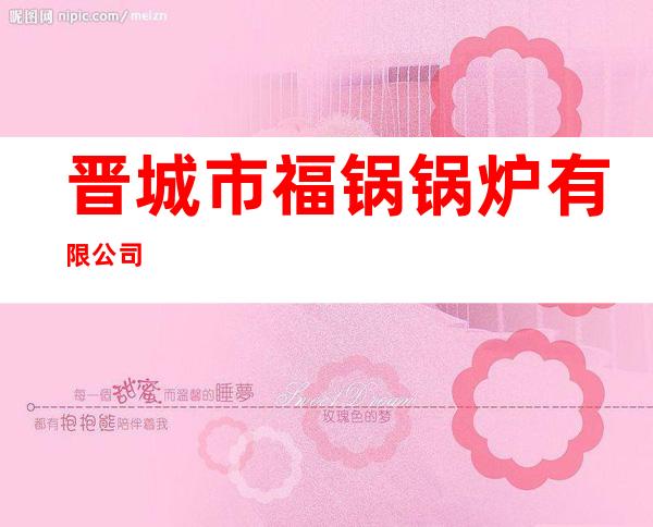 晋城市福锅锅炉有限公司
