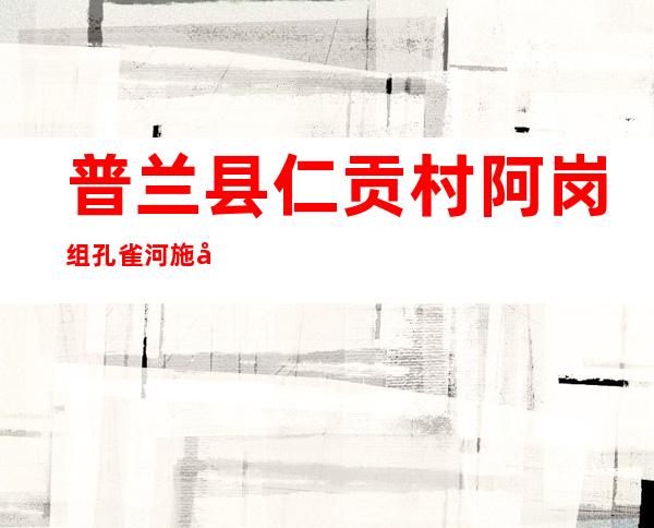 普兰县仁贡村阿岗组孔雀河施工队