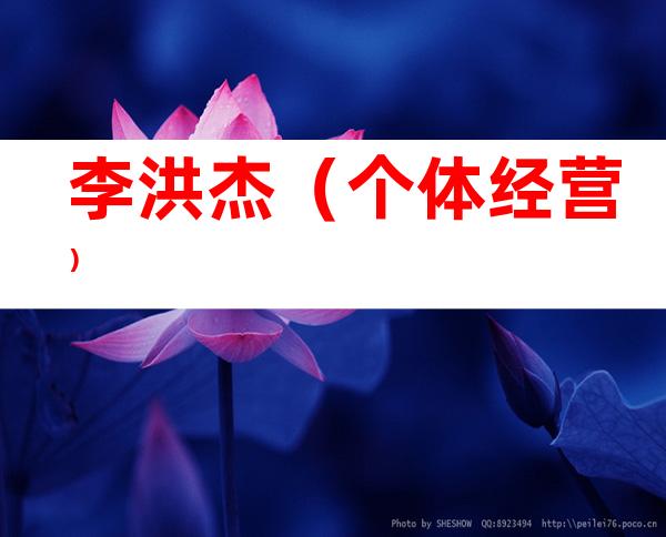李洪杰（个体经营）