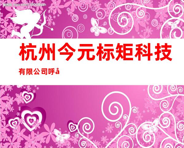 杭州今元标矩科技有限公司呼和浩特分公司