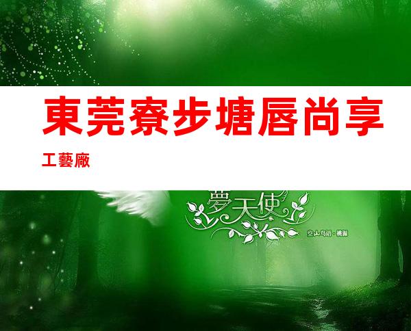 東莞寮步塘唇尚享工藝廠
