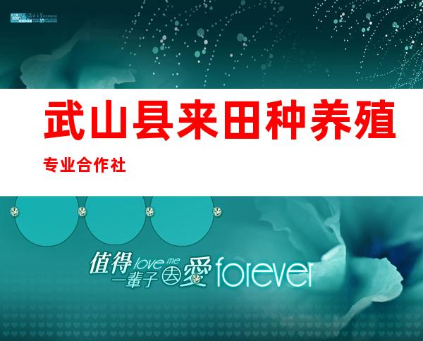 武山县来田种养殖专业合作社