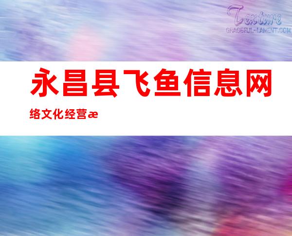 永昌县飞鱼信息网络文化经营有限公司