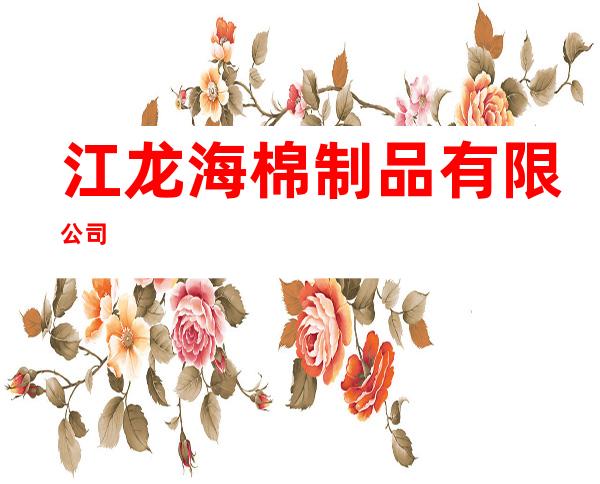 江龙海棉制品有限公司