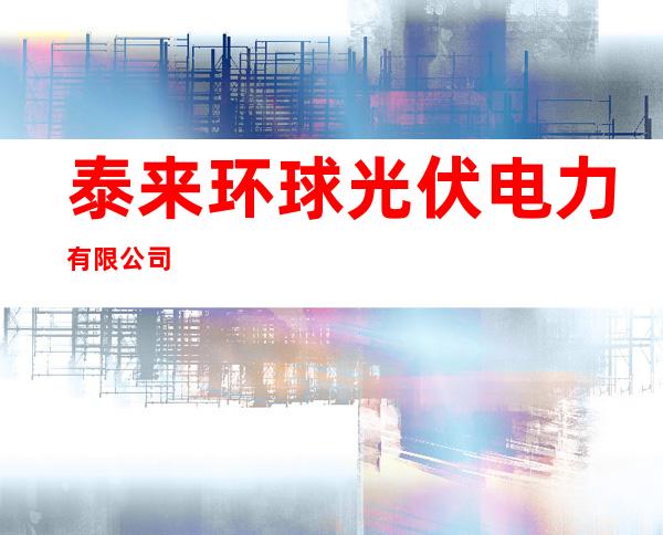 泰来环球光伏电力有限公司