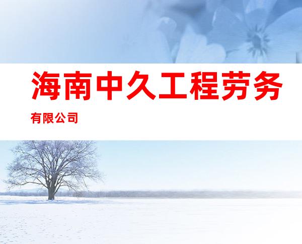 海南中久工程劳务有限公司