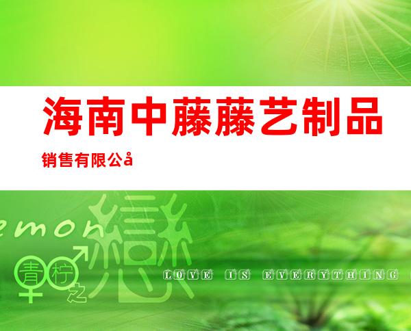海南中藤藤艺制品销售有限公司