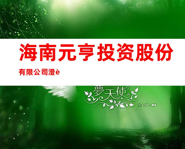 海南元亨投资股份有限公司澄迈分公司