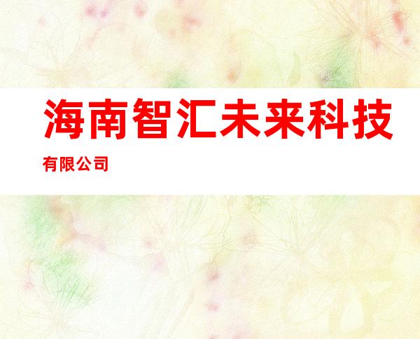 海南智汇未来科技有限公司