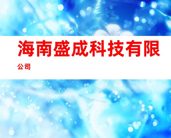 海南盛成科技有限公司