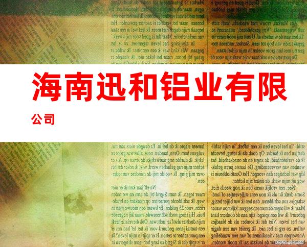 海南迅和铝业有限公司