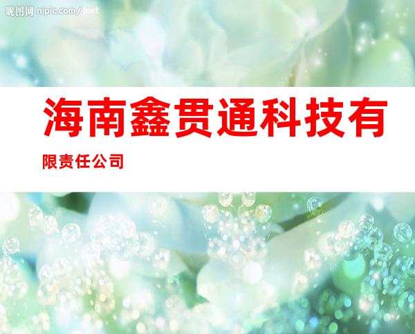 海南鑫贯通科技有限责任公司