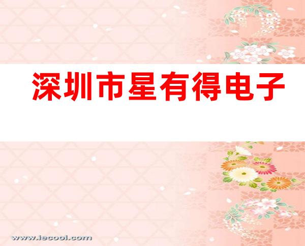 深圳市星有得电子