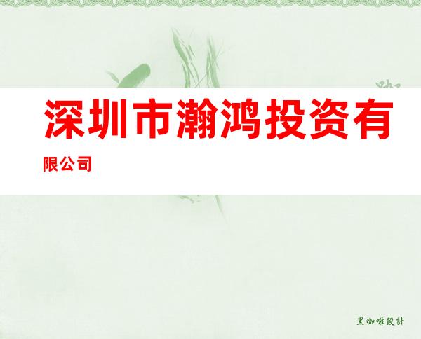 深圳市瀚鸿投资有限公司