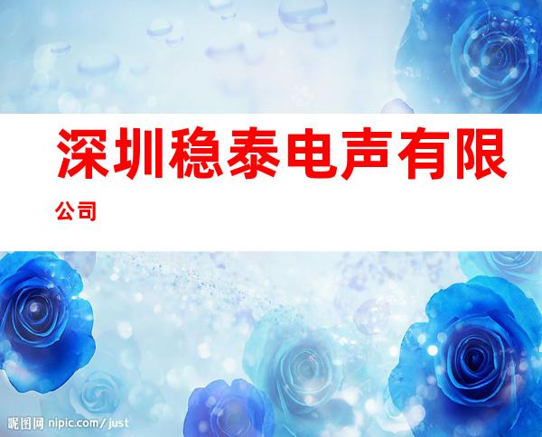 深圳稳泰电声有限公司