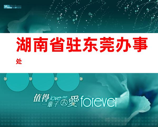 湖南省驻东莞办事处