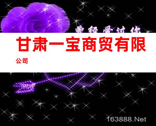 甘肃一宝商贸有限公司