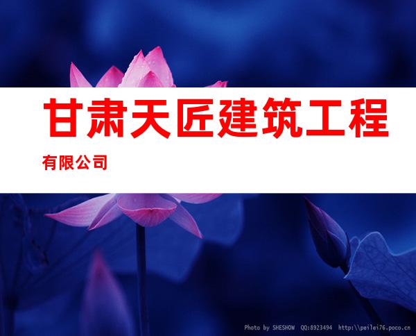 甘肃天匠建筑工程有限公司