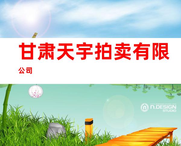 甘肃天宇拍卖有限公司