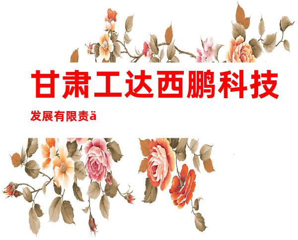 甘肃工达西鹏科技发展有限责任公司