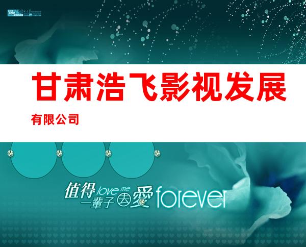 甘肃浩飞影视发展有限公司