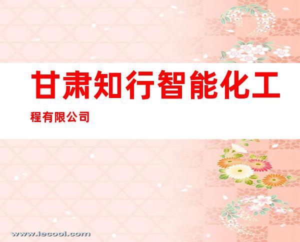甘肃知行智能化工程有限公司