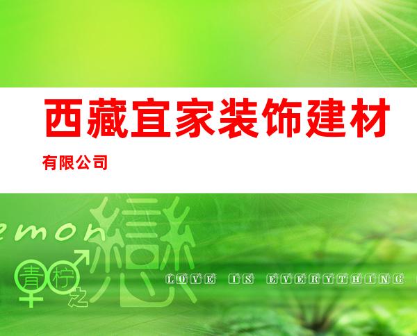 西藏宜家装饰建材有限公司