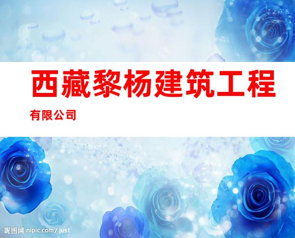 西藏黎杨建筑工程有限公司