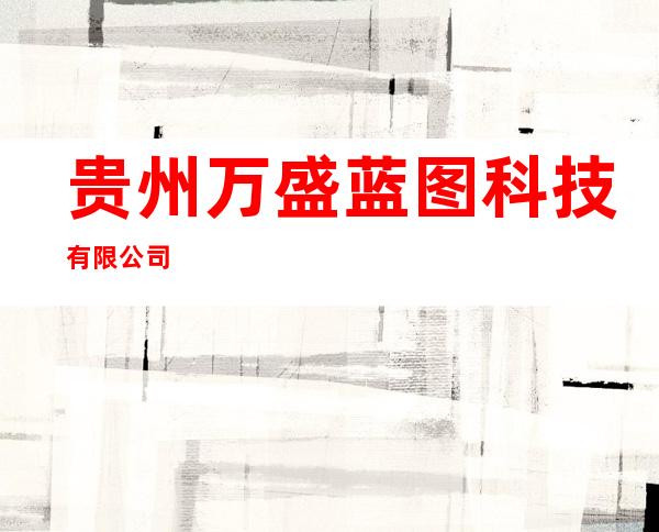 贵州万盛蓝图科技有限公司