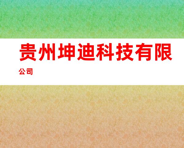 贵州坤迪科技有限公司