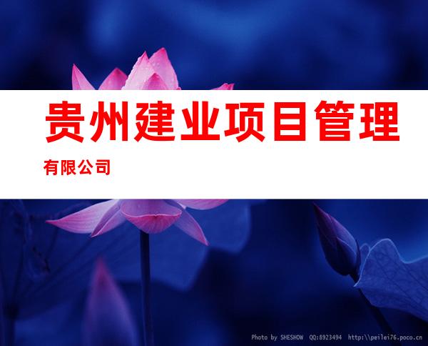 贵州建业项目管理有限公司