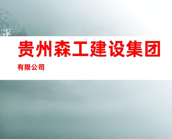 贵州森工建设集团有限公司
