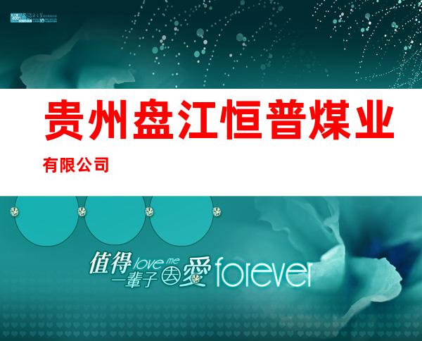 贵州盘江恒普煤业有限公司
