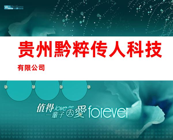 贵州黔粹传人科技有限公司