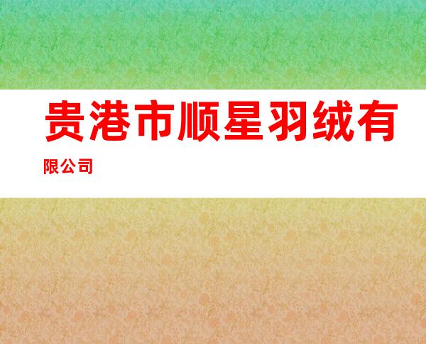 贵港市顺星羽绒有限公司