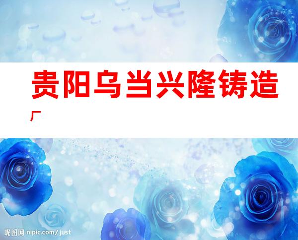 贵阳乌当兴隆铸造厂