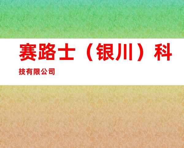 赛路士(银川)科技有限公司