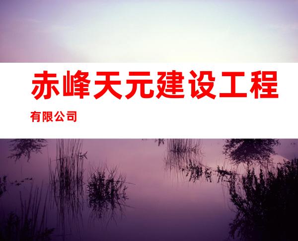 赤峰天元建设工程有限公司