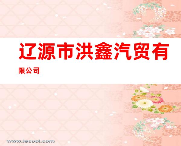 辽源市洪鑫汽贸有限公司