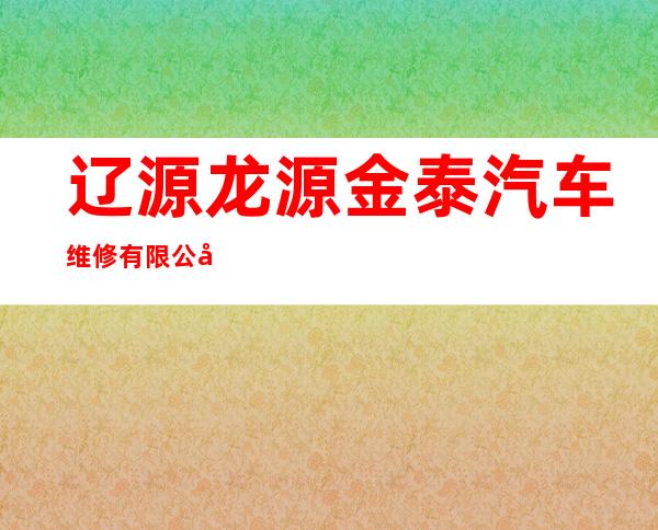 辽源龙源金泰汽车维修有限公司