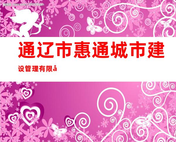 通辽市惠通城市建设管理有限公司